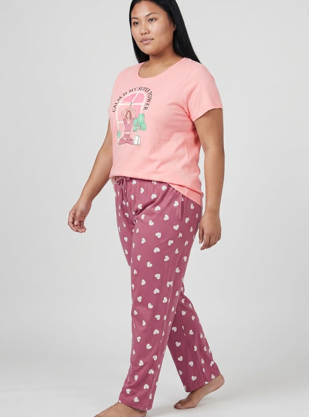Women Printed PJ Set