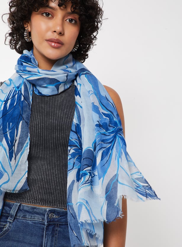Women Floral Print Scarf