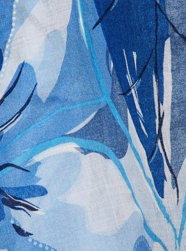 Women Floral Print Scarf