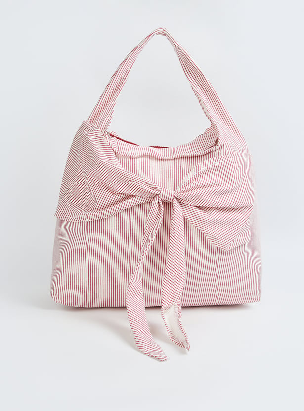 Women Striped Hobo Bag