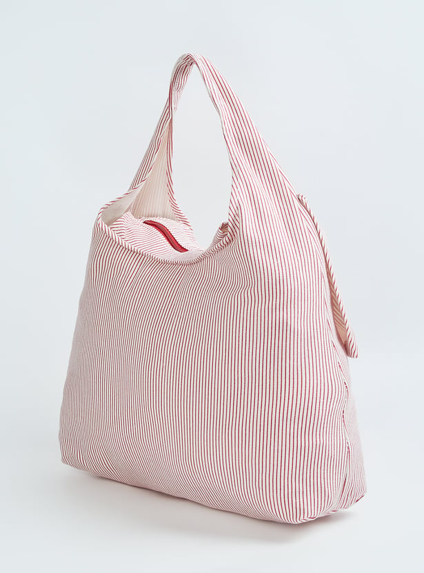 Women Striped Hobo Bag