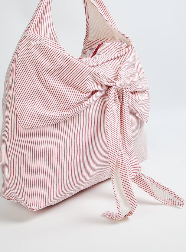 Women Striped Hobo Bag