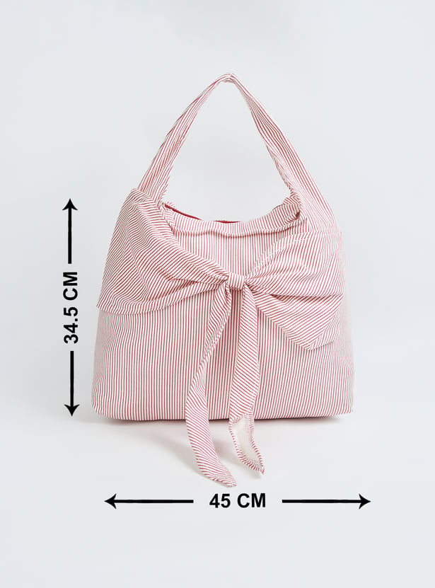 Women Striped Hobo Bag