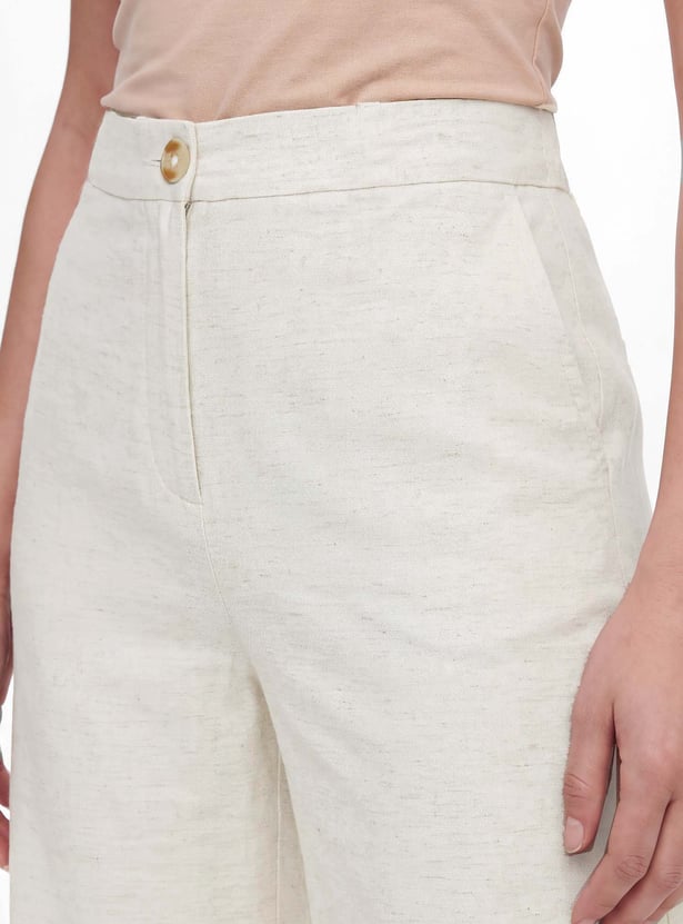 Women Solid Trousers