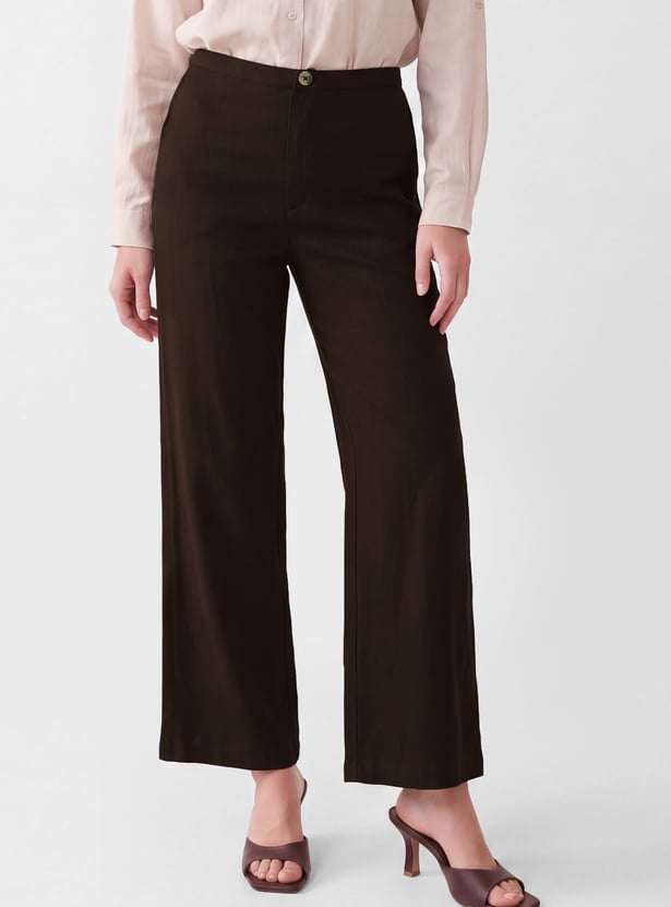 Women Solid Trousers