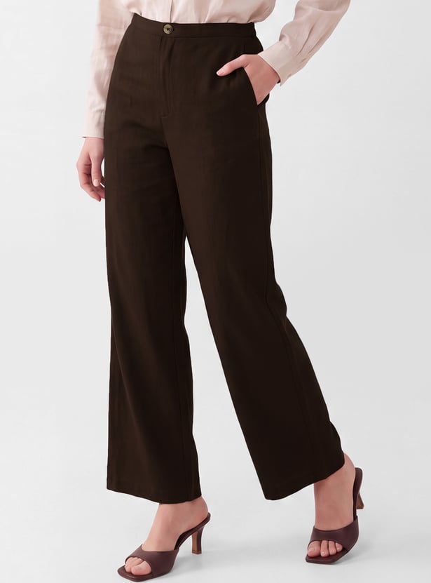 Women Solid Trousers