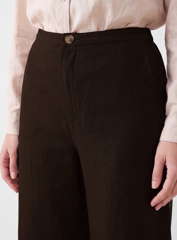 Women Solid Trousers