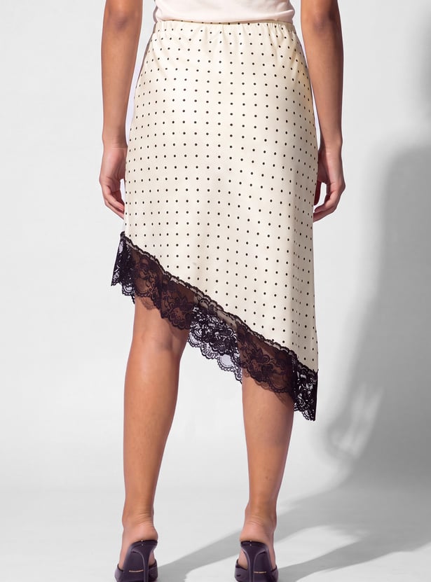 URB_N Women Printed Asymmetric Skirt