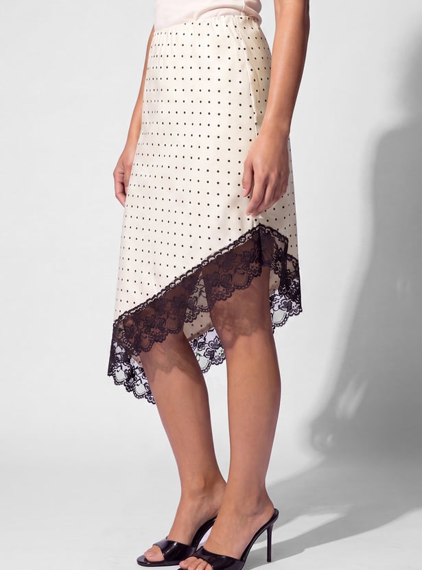 URB_N Women Printed Asymmetric Skirt
