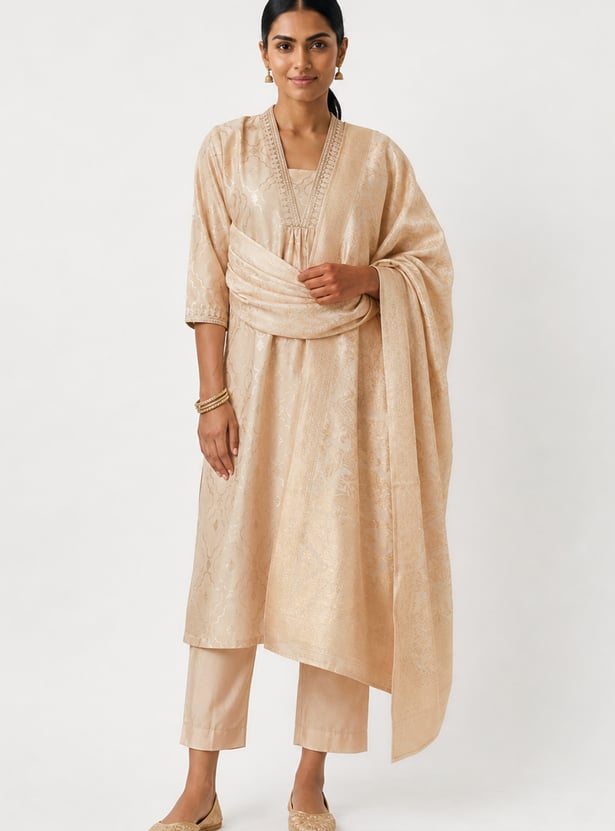 Women Printed A-line Kurta Set