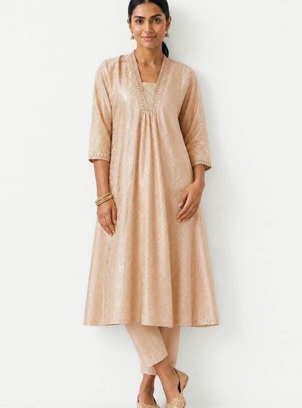 Women Printed A-line Kurta Set