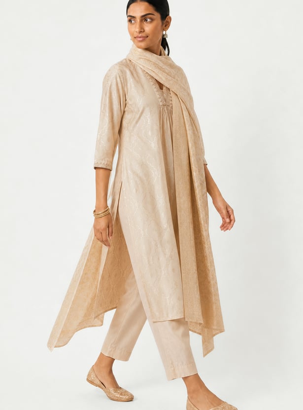Women Printed A-line Kurta Set