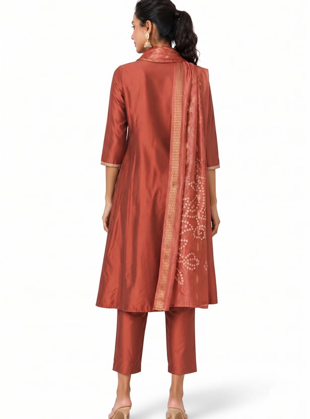 Women Solid A-line Kurta Set