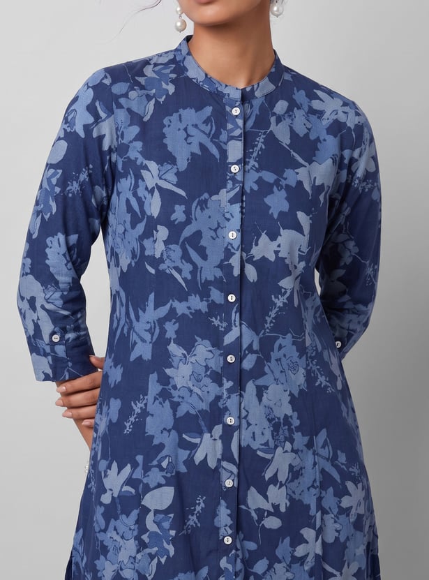 Women Floral Print A-line Kurta Set