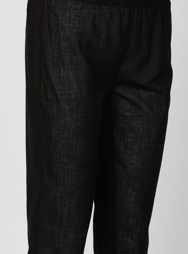 Women Embroidered Straight Kurta Set