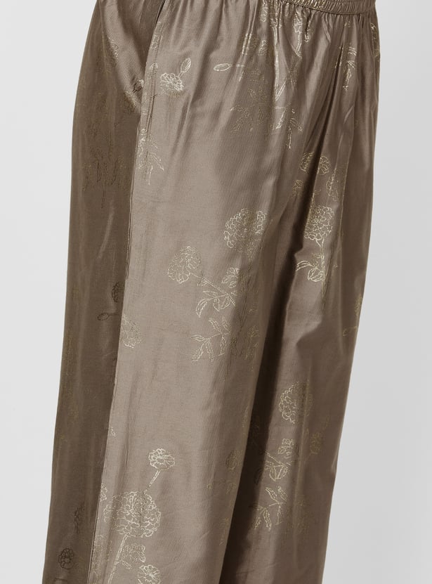 Women Embroidered A-Line Kurta Set
