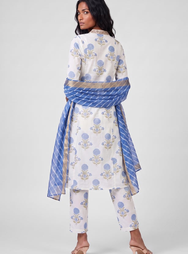 Women Floral Print A-line Kurta Set