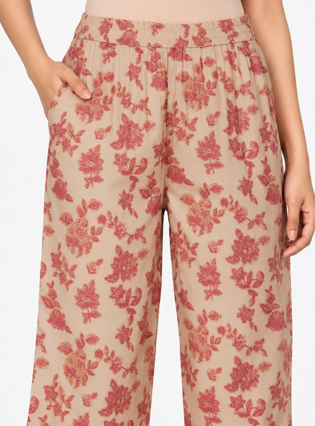 Women Floral Print A-line Kurta Set