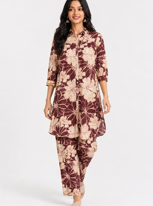 Women Floral Print Kurta Set