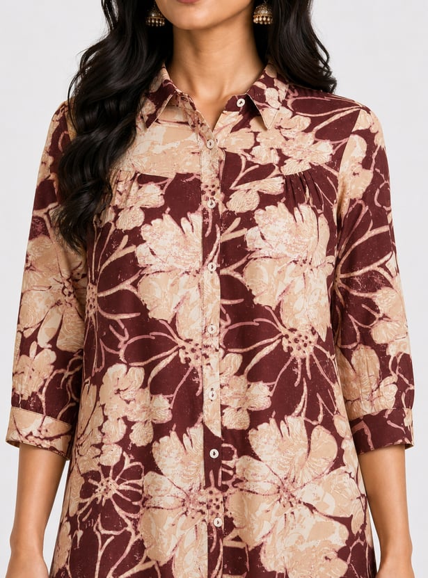 Women Floral Print Kurta Set
