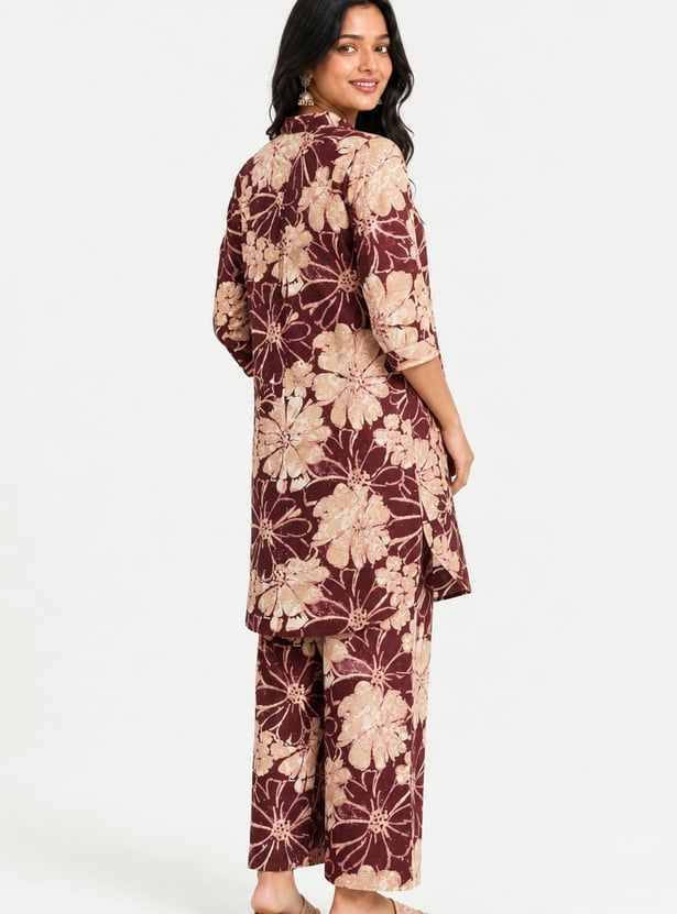 Women Floral Print Kurta Set
