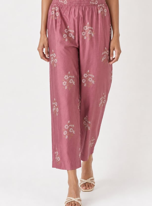 Women Embroidered A-line Kurta Set