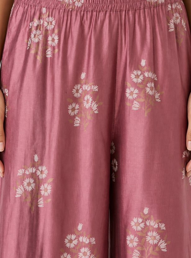 Women Embroidered A-line Kurta Set