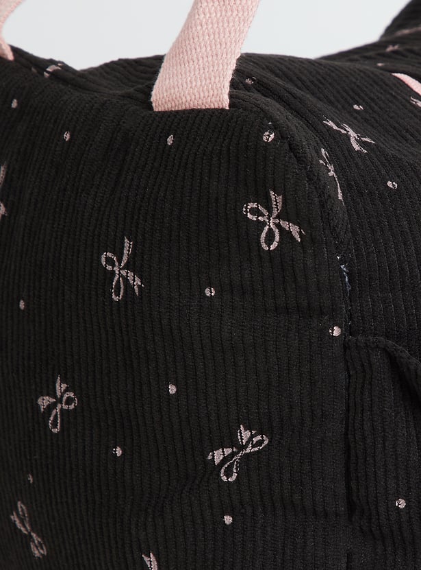 Women Printed Corduroy Pouch