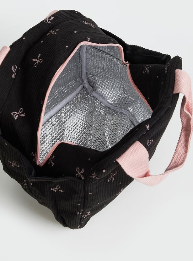 Women Printed Corduroy Pouch