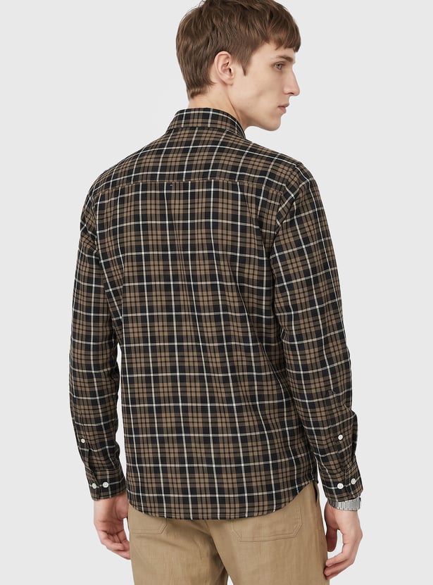 Men Checked Regular Fit Shirt