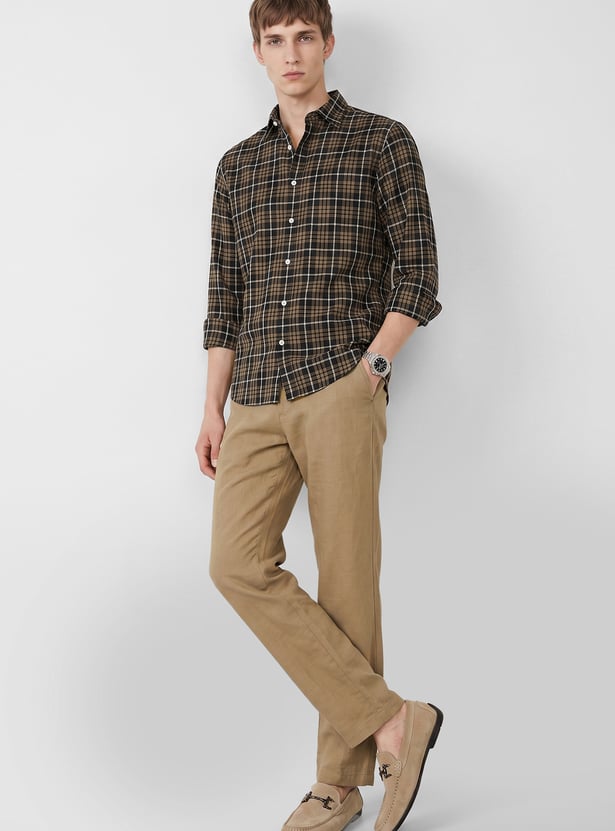 Men Checked Regular Fit Shirt