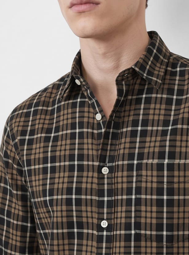 Men Checked Regular Fit Shirt