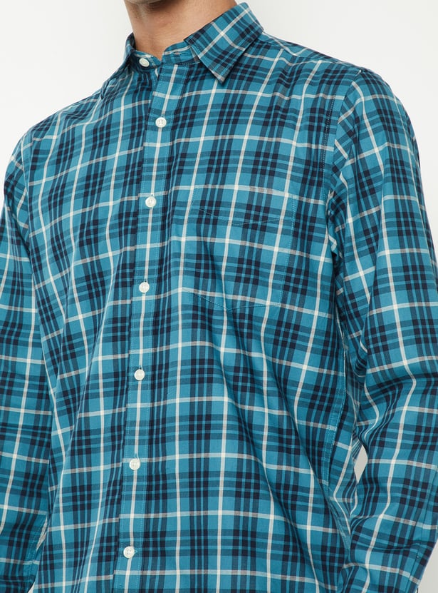 Men Checked Regular Fit Shirt