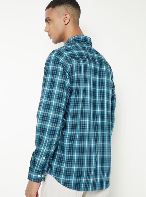 Men Checked Regular Fit Shirt