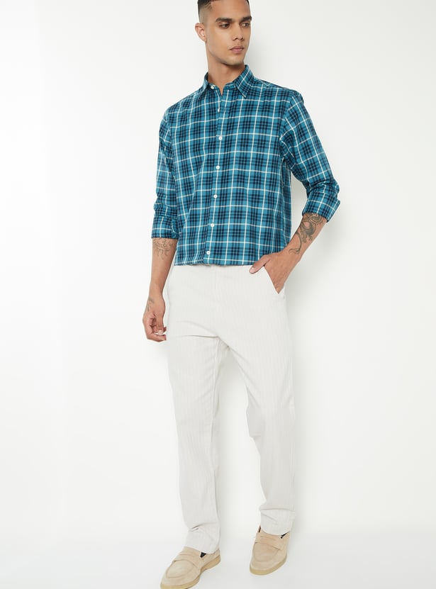 Men Checked Regular Fit Shirt