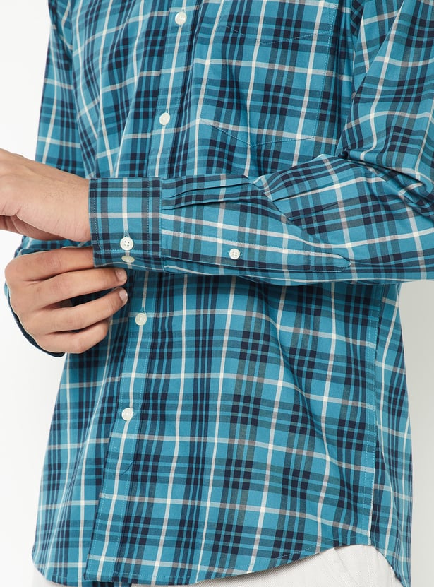 Men Checked Regular Fit Shirt