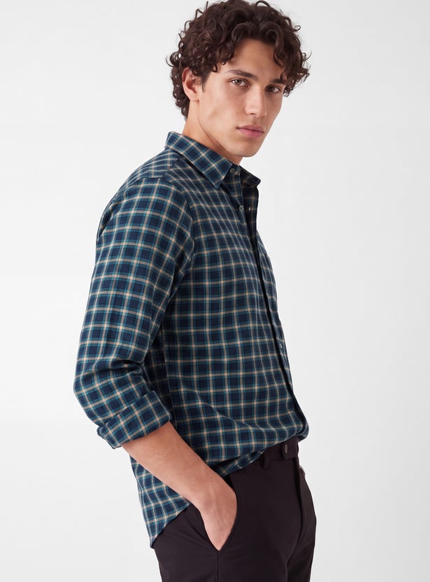 Men Checked Regular Fit Shirt