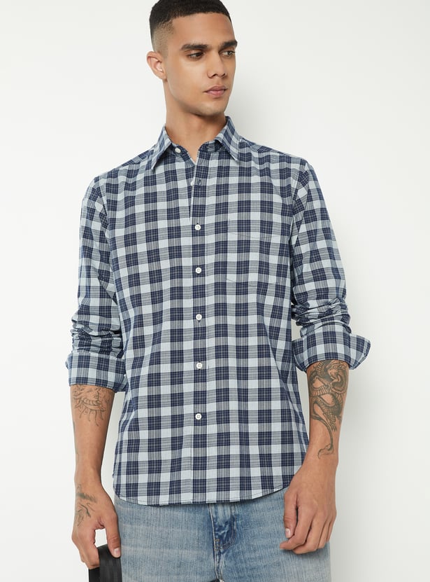 Men Checked Regular Shirt