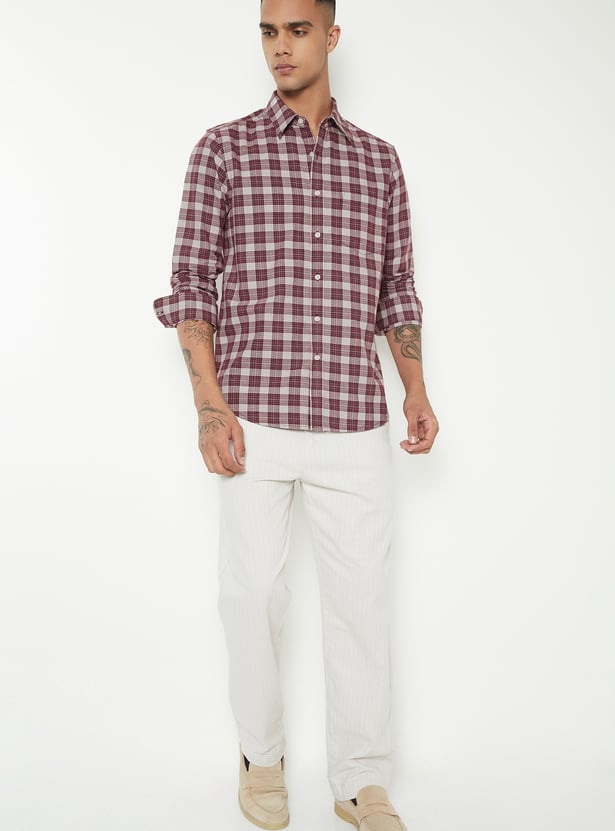 Men Checked Regular Shirt