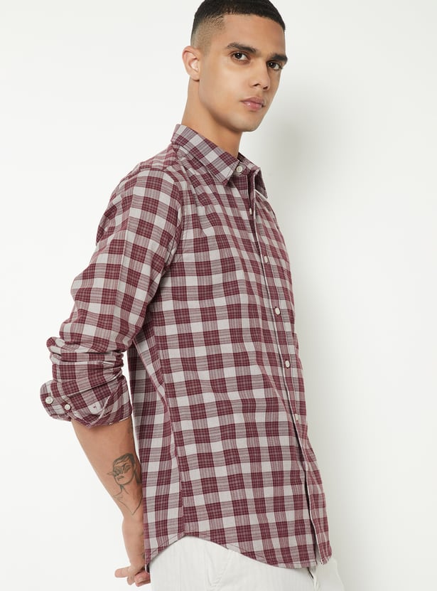 Men Checked Regular Shirt