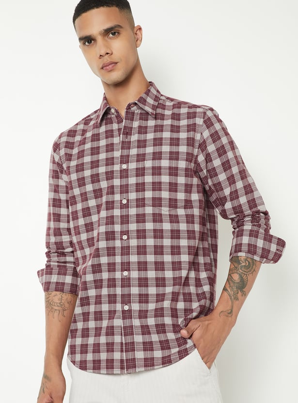 Men Checked Regular Shirt