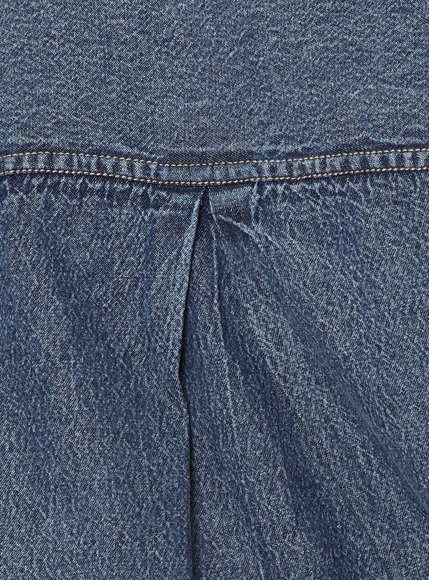 Women Solid Denim Shirt