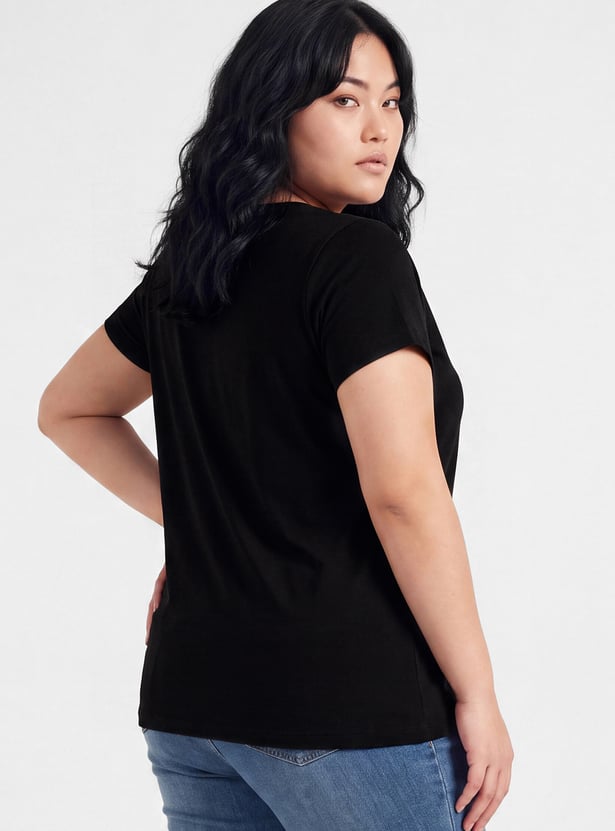 Women Embellished T-shirt