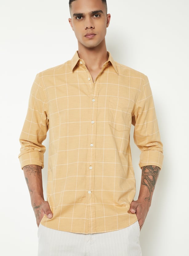 Men Checked Regular Fit Shirt