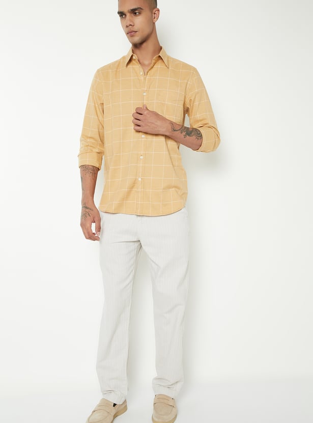 Men Checked Regular Fit Shirt