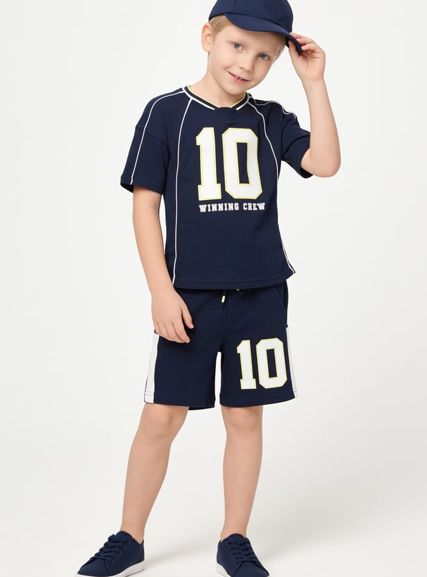 Boys Printed T-shirt and Shorts Set