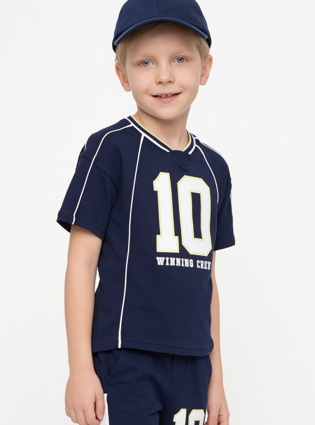 Boys Printed T-shirt and Shorts Set