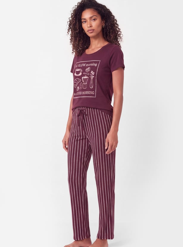 Women Printed PJ Set