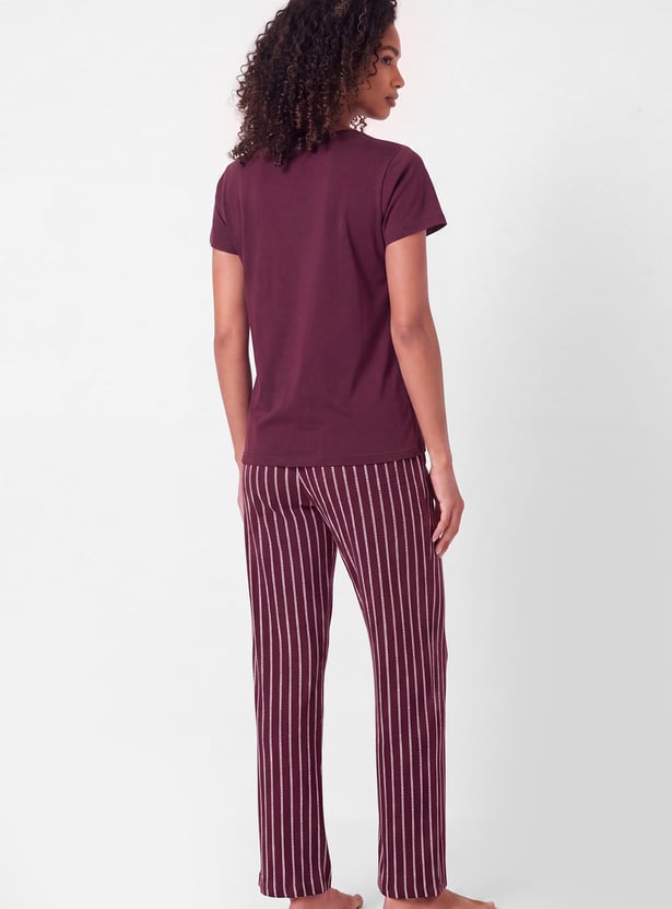 Women Printed PJ Set