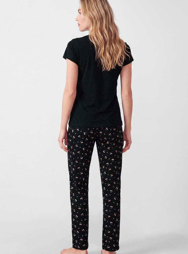Women Printed PJ Set